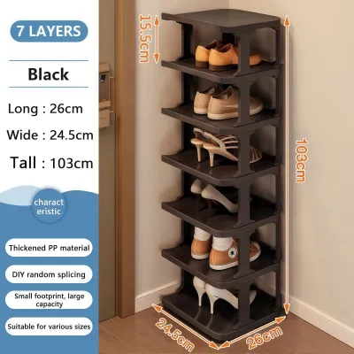 KUKI Multi-Layers Shoe Rack Organizer Simple Storage Rack For Dormitory Shoe Storage Organizer Shelf