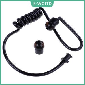 【E-WOITD】 Black replacement acoustic air tube earplug for radio earpiece headset