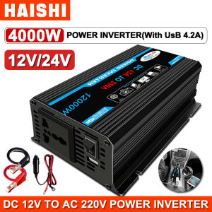 12000W Power Inverter DC 12V to AC 220V Modified Sine Wave Solar High Frequency Power Inverter USB Fast Charger Car Power Inverter For Vehicle/Home Appliance/Outdoor Travel Use Adapter Outdoor Emergency Equipment