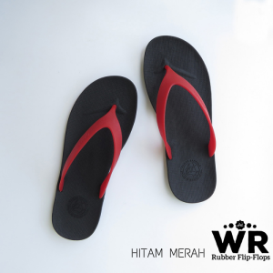 [OWNshop] Camou WR Sandal Jepit Karet Casual Pria Hitam Merah