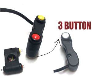 HIGH QUALITY UNIVERSAL SWITCH 2/3/5/7 BUTTON HANDLEBAR MOUNT TURN SIGNAL FOG LIGHT ON/OFF FOR MOTORCYCLE