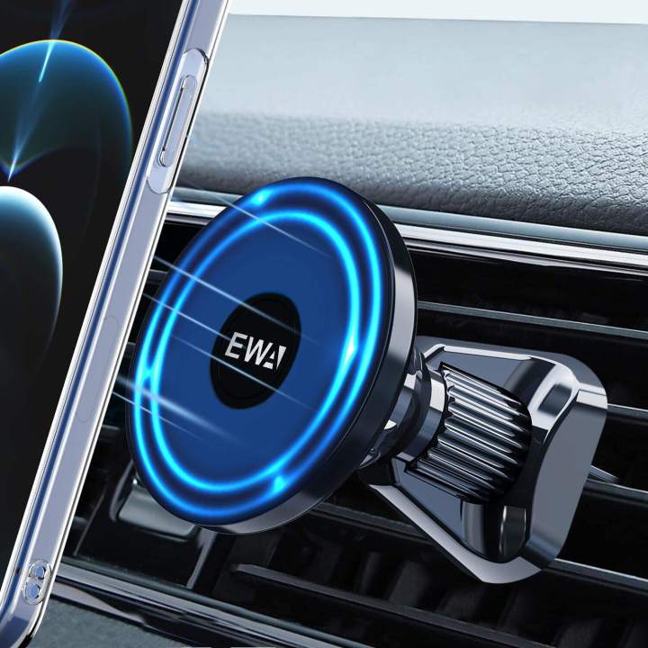 EWA Magnetic Car Holder Mount Compatible with iPhone 12 13 14 Mini/Pro/Pro  Max(with iron sheet suitable for all phone)Magsafe Case Strong Magnet Air 