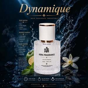 Sunrise-Fresh Inspired Body Mist Spray Dynamique Best for MEN and WOMEN 50ml Elegant Bottle 30% Oil-Based Perfume From France