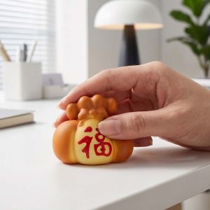 WARM STOP Sensory Lucky Bag Bread Squeeze Toy Simulated Relax Gift Lucky Bag Squeezing Toy Kneading Toys Elastic Slow Rebound Squeeze Toy Kids Toy