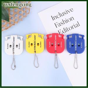 wxfengying 1PC Mini Golf điểm đột quỵ truy cập hai chữ số ghi bàn thủ môn Keychain cho Golf trò chơi scorekeeper quà tặng cho người chơi golf