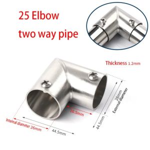 【COD&FAST DELIVERY】1Pcs 25mm Stainless Steel 2/3/4/5/6 Way Pipe Connector Pipe Fittings Tee Straight Pipe Connection Clothesline Shelf Joints Tube Connector Furniture Hardware