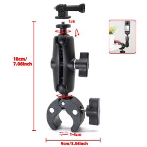 ตัวยึดกล้องติดจักรยานกระจกขี่จักรยานสำหรับติดแฮนด์มอเตอร์ไซค์ทำจากโลหะสำหรับกล้อง360กล้อง Gopro SJCAM อุปกรณ์เสริมกล้อง AUSEK