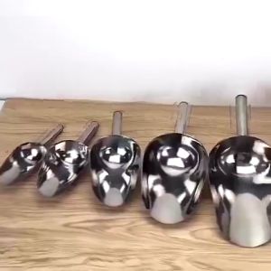 Kitchen Ice Shovel Multi-purpose Stainless Steel Dried Fruit Grain Sugar Scoop Home Food Shovel
