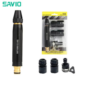 SAVIO Spray Nozzle High Pressure WaterGun Adjustable Straight Nozzle High Pressure Sprinkler Connector Hose Sprinkler For Cleaning Car Washer Garden Watering