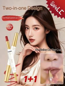 Matte Double Ended Lipstick Lip Liner For Daily Use Women/Long Lasting Non Fading/Natural Lip Outline/Non Stick Cup/Adults