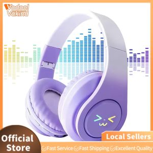 【Vakind】 Light-Up Wireless BT Headphones Gradient Color Kawaii Wireless BT5.3 Headset Gift for Friends