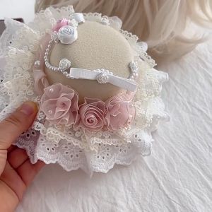 Portable White Organza Fascinator Hair Clip Adds Elegant to Any Hairstyle Daily Use Casual Wear Fashion Accessory