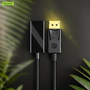 FUJIAS3 1 Piece 4k DisplayPort để HDMI tương thích Video Audio Cable Adapter cho PC máy tính HDTV chiếu dp để HDMI chuyển đổi cáp