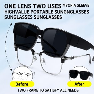 Good-looking Wear Over Sunglasses Outdoor Sports Goggles Portable One Mirror Dual Purpose