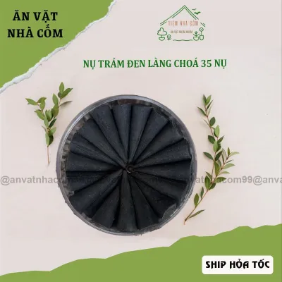 Nụ trám đen làng Chóa từ nhựa trám và bột trầm hương thiên nhiên hộp 35 nụ trám đen