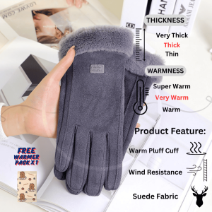 Ruiya Winter Gloves Touch Screen For Women Ski Gloves Water Repellent Sarung Tangan Kalis Air Perempuan 冬天手套