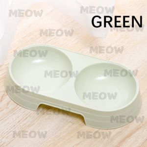 MEOW Pet Supplies Bowl 2 in1 Double Cat Dog Bowls for Pet Food Water Feeder Mangkuk Kucing Pet Bowl Single Bowl Bekas
