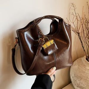 Fashion Totebag Kulit Wanita untuk Kuliah Kerja dengan Resleting Tas kecil gratis 688