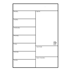 Bảng từ tính lịch cho tủ lạnh kế hoạch hàng tuần bảng trắng từ tủ lạnh lịch gia đình kế hoạch bảng thông báo