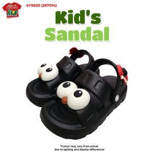 Kids Girls Sandals Cute Cartoon Eyes EVA Sandals Adjustable Strap Anti-Slip Lightweight Casual Shoes Size 30-35