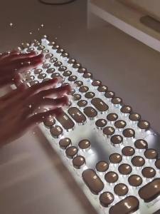 Steampunk Retro Mechanical Keyboard 104 High-Quality Appearance Girls Computer Office Keyboard Red Switch Blue Switch