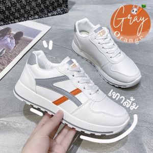 Mymyshop พร้อมส่ง🇹🇭 รองเท้าผ้าใบผู้หญิง สไตล์เกาหลี❤ แมทช์ง่าย ไซส์ 36-40 สวย ใส่สบาย มี 2 สีน้า