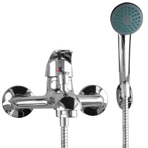Set Shower Kamar Mandi Kran + Hand Shower + Selang Bahan Stainless JS-16