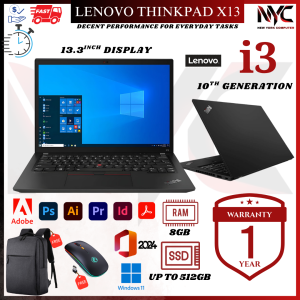 Intel Core i5 (10th Gen) Lenovo ThinkPad X13 / L13 16GB RAM / 256GB SSD | 13.3” FHD Display Warranty