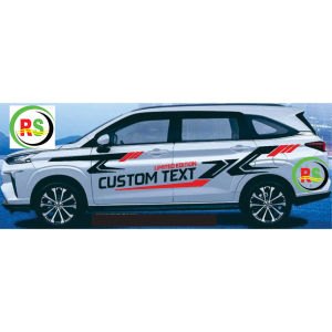 STIKER AVANZA XENIA SEMUA TIPE STRIPING KEREN STICKER SPORTY CUSTOM TEXT TERLARIS