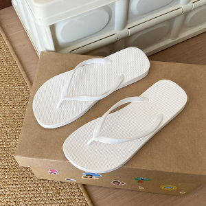 [Free Shipping] New WomenS Summer Flip-Flops For Outdoor Wear Bathing Beach And Seaside With Thick Soles Solid Color Fashionable Versatile And Non-Slip
