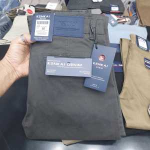 Celana Cino Kenkai panjang pria slimfit bahan cotton twill strecth Cucian bagus murah