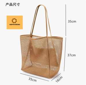 KW Storage Bag Large Shoulder Bag for Travel Beach Gym Swimming