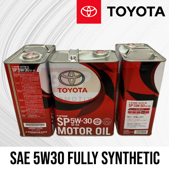 Toyota Motor Oil SP 5W30 Fully Synthetic GF-6A 1 Gallon / 4L (08880 ...