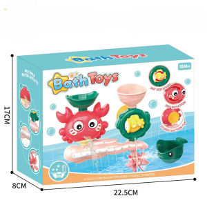 Oldlaiben Baby Bath Toy Crab Waterwheel Spin Toy Shower Bathroom Toy Fun Observation Game Mainan Mandi 洗澡玩具