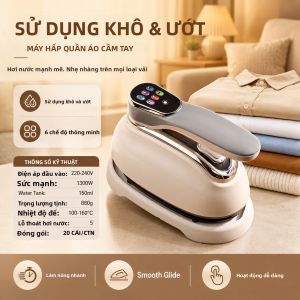Máy là hơi nước cầm tay bàn ủi hơi nước áp suất cao di động dùng cho gia đình 5 Máy ủi công suất lớn có thể điều chỉnh 82026