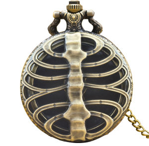 New Bronze Dice Skeleton Pocket Watch Box Necklace Board Game Accessories Mens and Womens Accessories Childrens Gifts