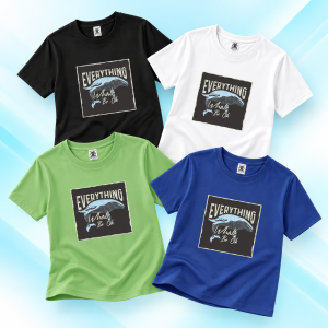 Womens Plus Size Whale Graphic T-Shirt Breathable Oversized Casual Crew Neck Top OM189