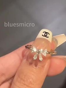 COD Murah Cincin Busur Lucu Hati Feminin Cincin Terbuka Dapat Disesuaikan Niche Wanita Cincin Jari unjuk Serbaa Sederhana Ready To Ship