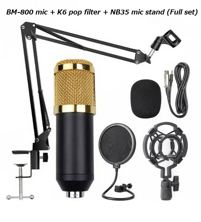 BM-800 Condenser Microphone Kit With V8 Sound Card and Sony Headphone  Lazada PH