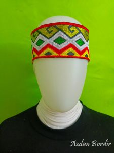 renda bordir aksesoris tari ikat kepala motif asri