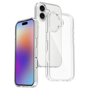 i-Phone Case 17 Pro Max/ 17 Air/ 17e/ 16/ 16e/ 15/ 14/ 13 Plus Clear Hard Phone Casing For Transparent Cover