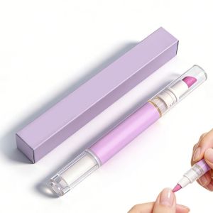 2-in-1 Cuticle Oil Pusher Pen 2026 New Ceramic Cuticle Pusher & Nail Oil Pen for Dry & Damaged Nails Hangnails Moisturize Strengthen Brighten Nail Care Pen Tool for Manicure and Pedicure (1)