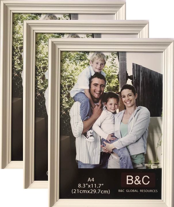 Photo Frame Size A4 - (3pcs) White