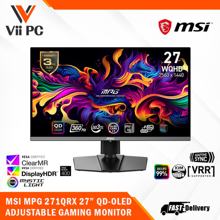 アシダカ軍曹　MPG　271QRX WQHD27インチQD-OLED MSI MPG 271QRX QD-OLED 27