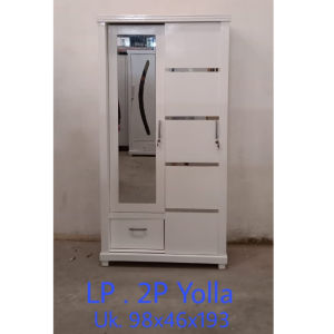Lemari Pakaian 2 Pintu Sliding Yolla