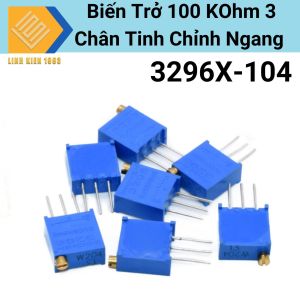 Biến Trở 100 KOhm 3 Chân Tinh Chỉnh Ngang 0.5W