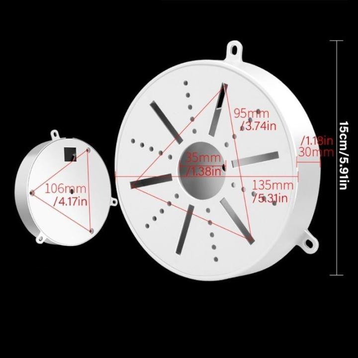 Solid%20CCTV%20Camera%20Fixture,%20Universal%20Plastic%20Waterproof%20Junction%20Box%20Mount%20for%20Dome%20Surveillances%20Security%20Camera%20-%20Image%203