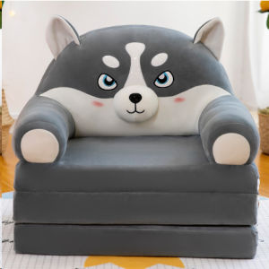 CASA Foldable Kids Sofa Bed Cartoon Chair Sofa Mini Convertible Lounge Chair for Boys Girls (Multicolor)