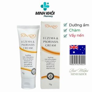 Kem dưỡng ẩm phục hồi da Tonado Eczema & Psoriasis 75g hỗ trợ giảm chàm vẩy nến ngứa da