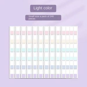 SUNNY BAR Transparent Sticky Index Tabs Writable Colorful Light Color Index Notes Labels Memoranda Morandi Colors Index Stickers Office